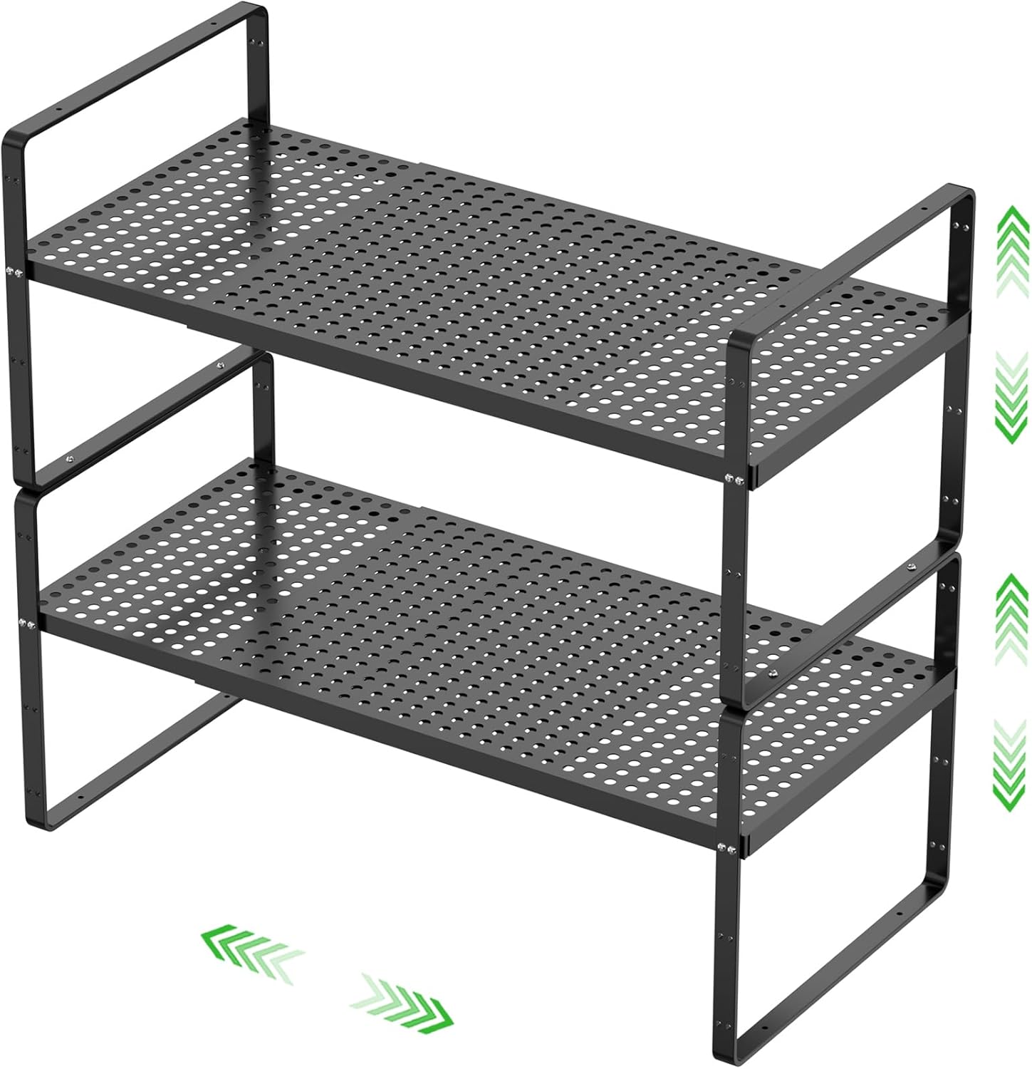 Expandable Cabinet Storage Shelf Organizer Rack for Kitchen Use