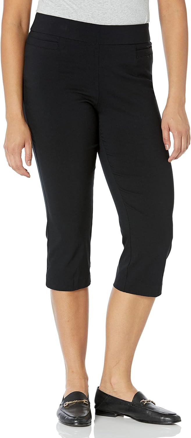 Briggs New York Womens Pull on Capri L Pocket for Comfort