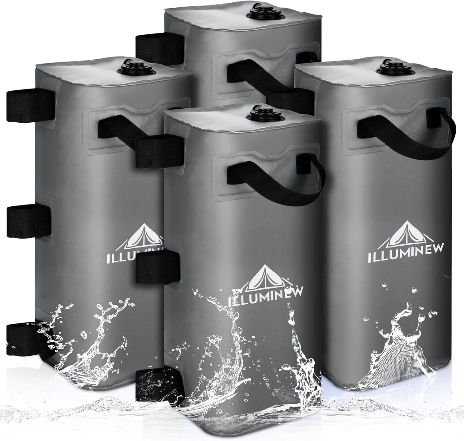 ILlUMINEW 4 Pack Canopy Water Weight Bag for Tent Stability