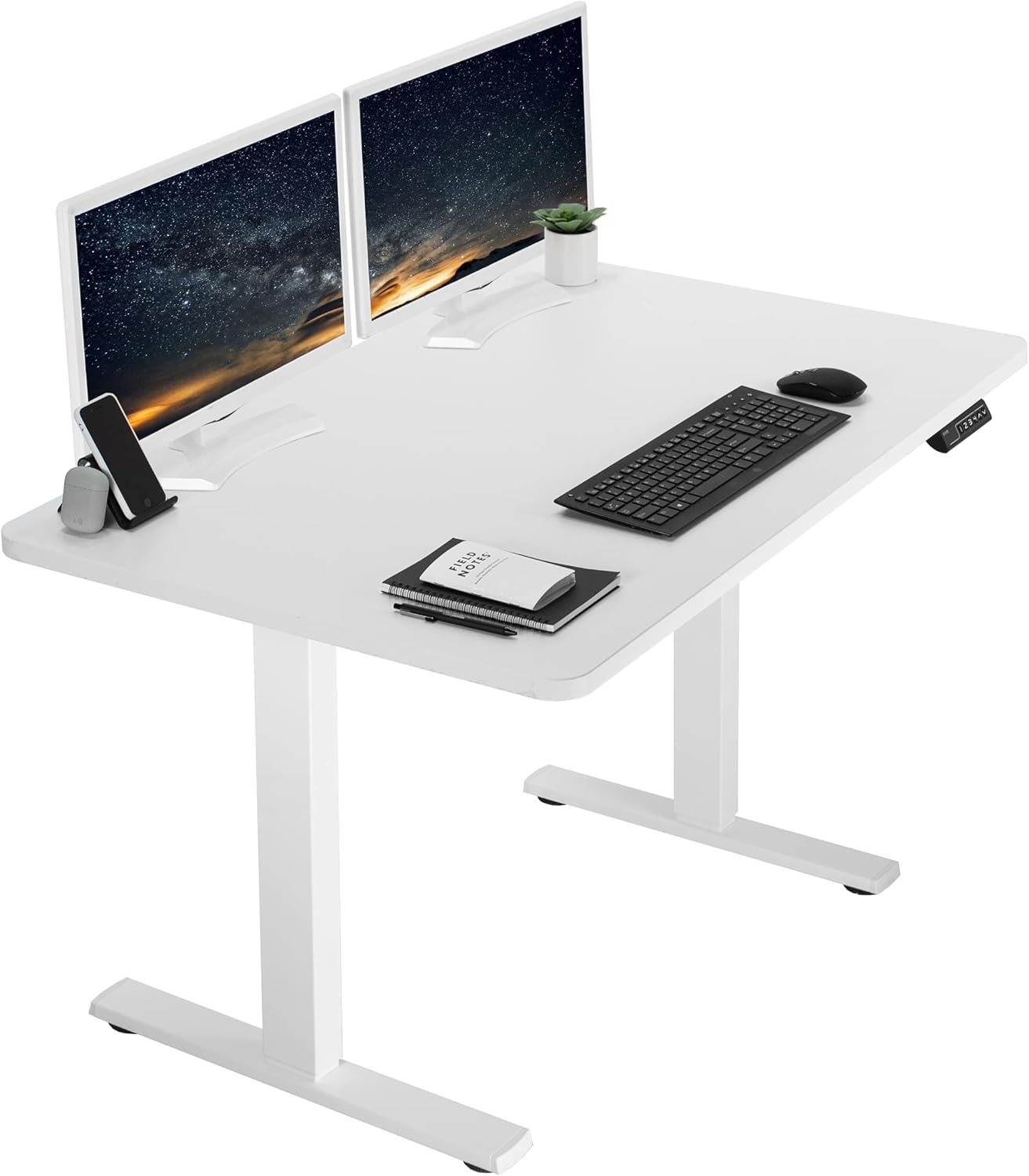 VIVO Electric Standing Desk with Memory Height Adjustment Features