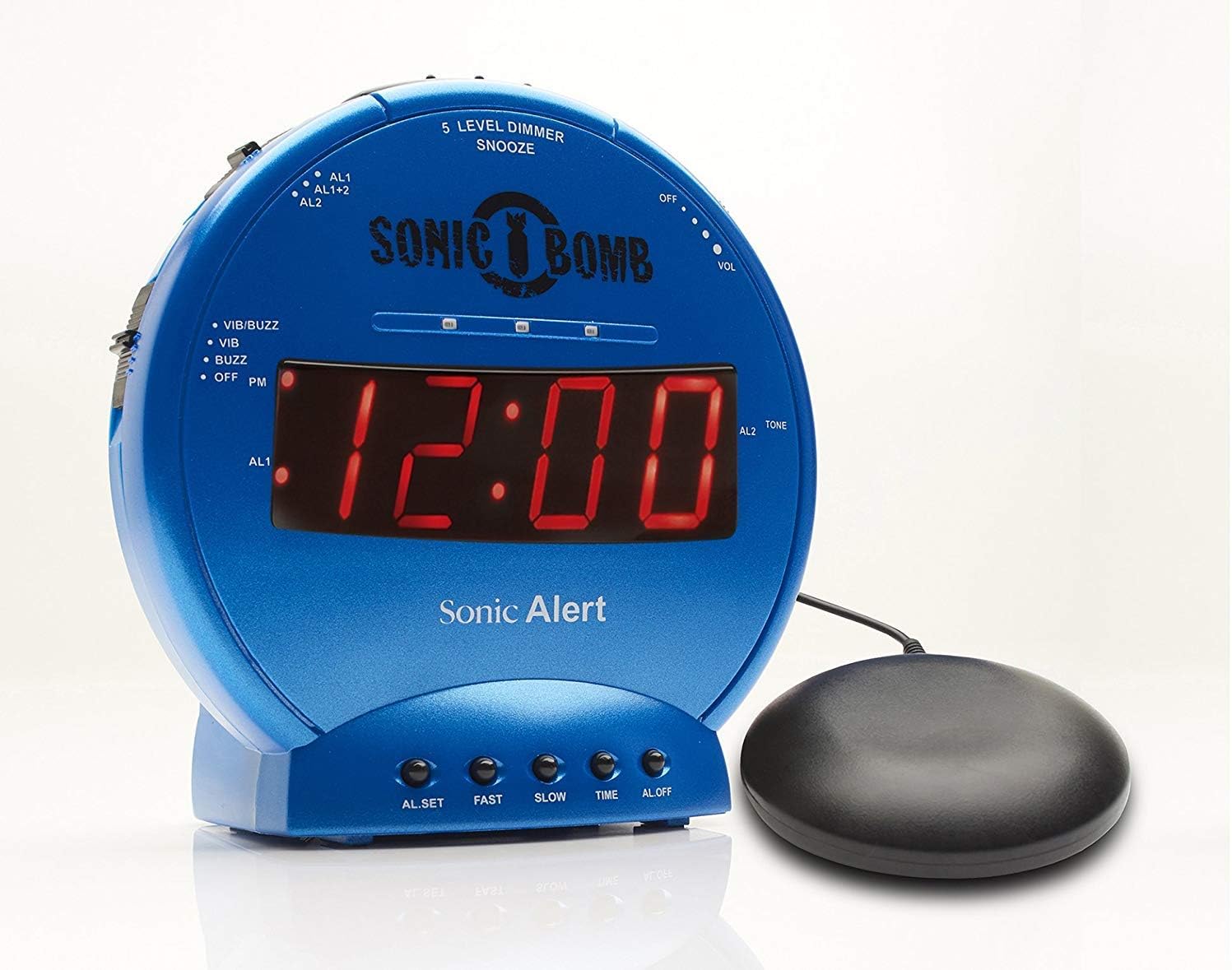 Sonic Alert Sonic Bomb Dual Alarm Clock with Bed Shaker Review