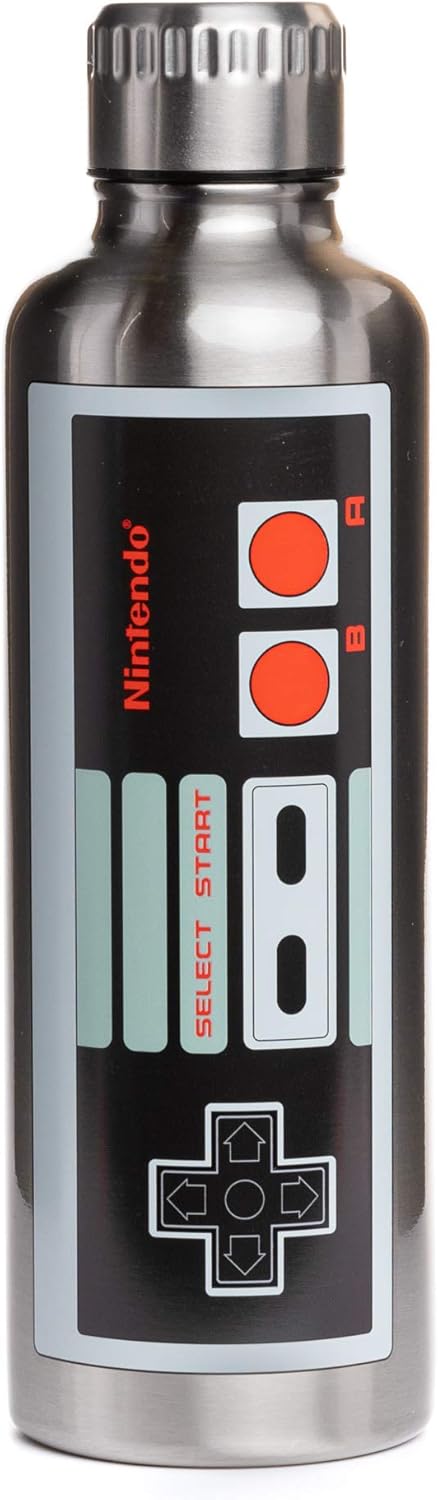 Paladone Retro NES Water Bottle, Stay Hydrated in Style!