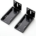 10 Pairs Black Heavy Duty Rear Mount Brackets for Cabinet Drawer