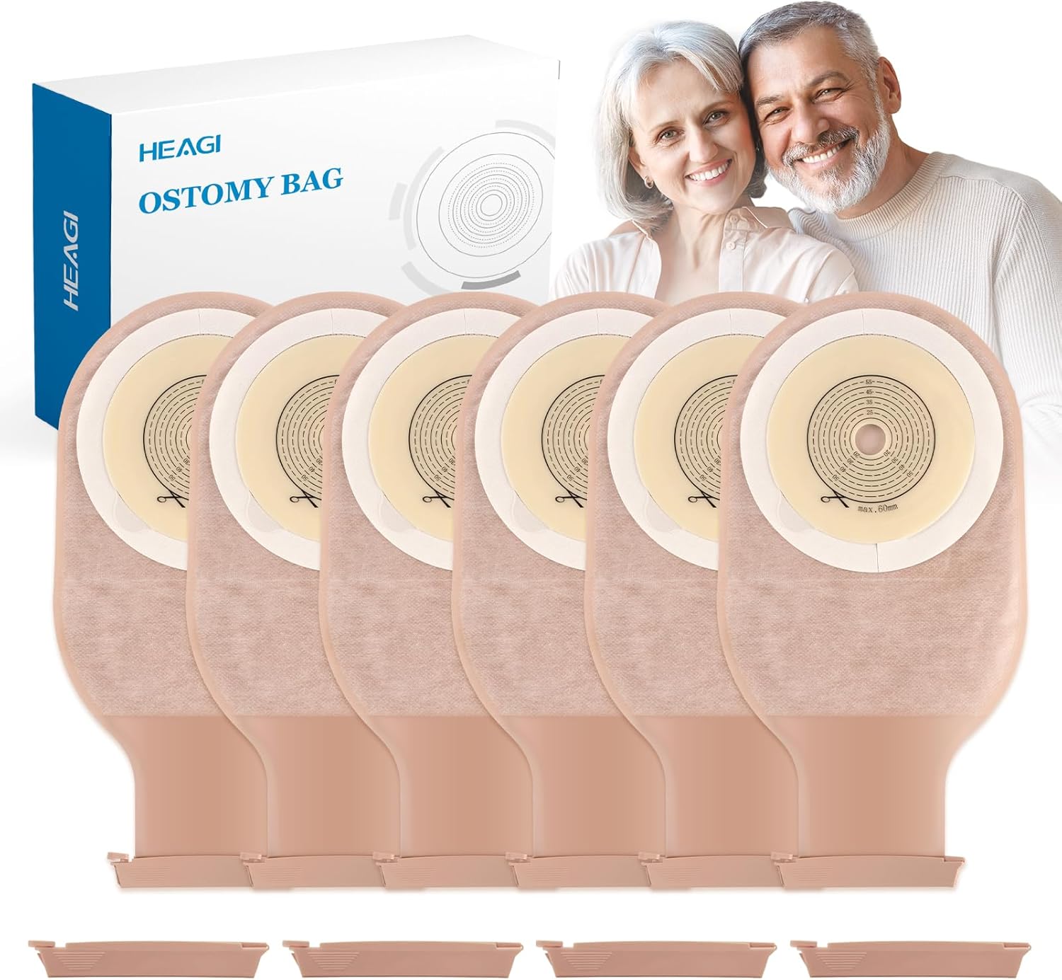 30 Pack Colostomy Bags for Ileostomy Stoma Care Supplies