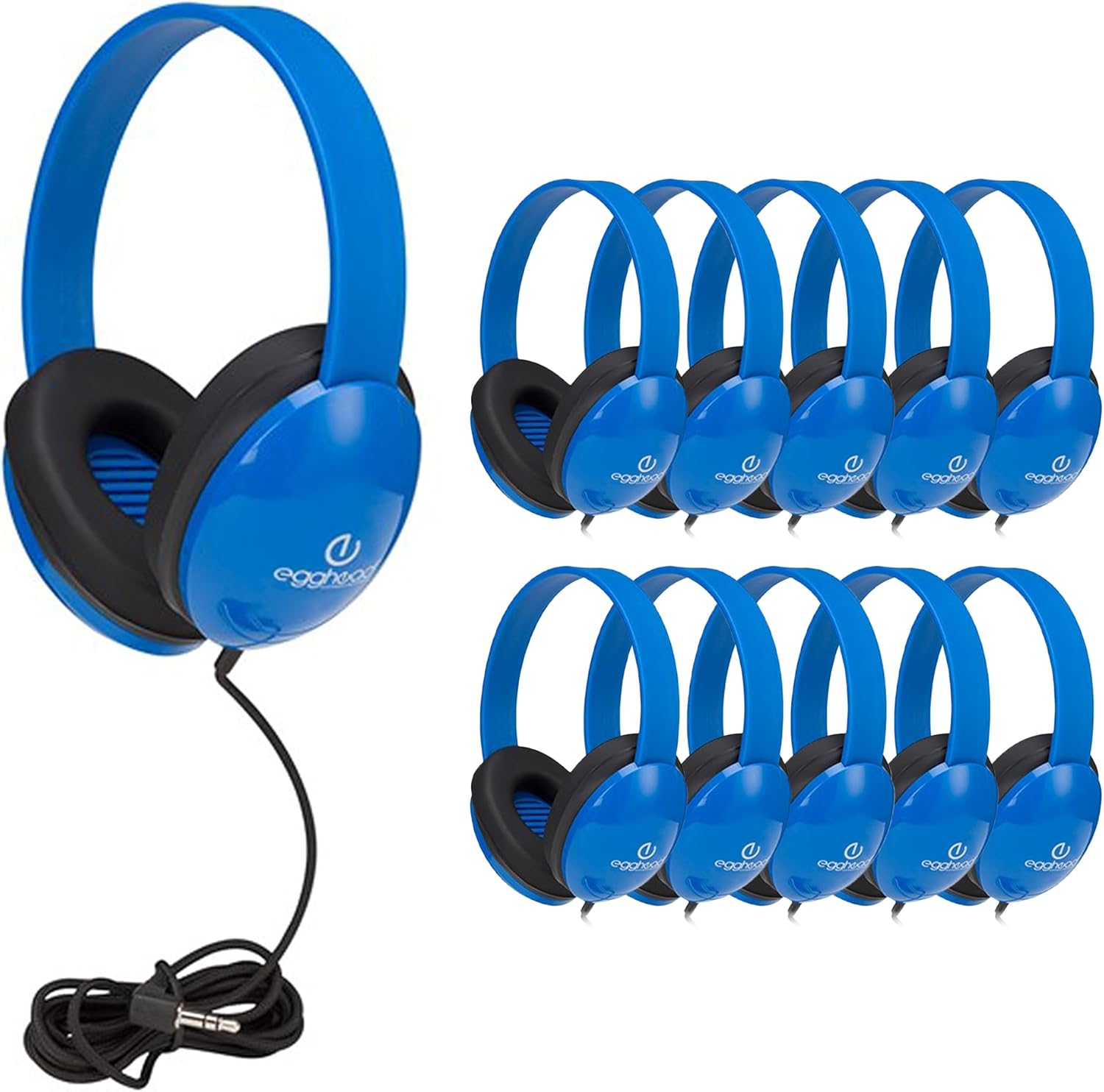 Heavy-Duty Kids' Headphones with Padded Ear Cups for Learning
