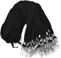 Beebel Lanyards 100 Pack Black Lanyards with Swivel Hook Clips - Bulk