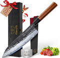 8 in Japanese Chef Knife - Hand-Forged 5-Layer Steel for Sharpness