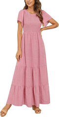 Smocked Floral Maxi Dress - Flowy Boho Summer Staple
