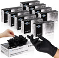 Black Nitrile Disposable Gloves 3mil - Strong, Touchscreen-Friendly