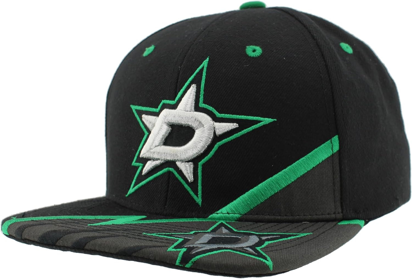 Dallas Stars Adjustable Snapback Hat with 3D Embroidery Design
