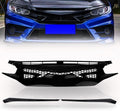 Front Bumper Honeycomb Battle Grille for 2016-2021 Honda Civic Si