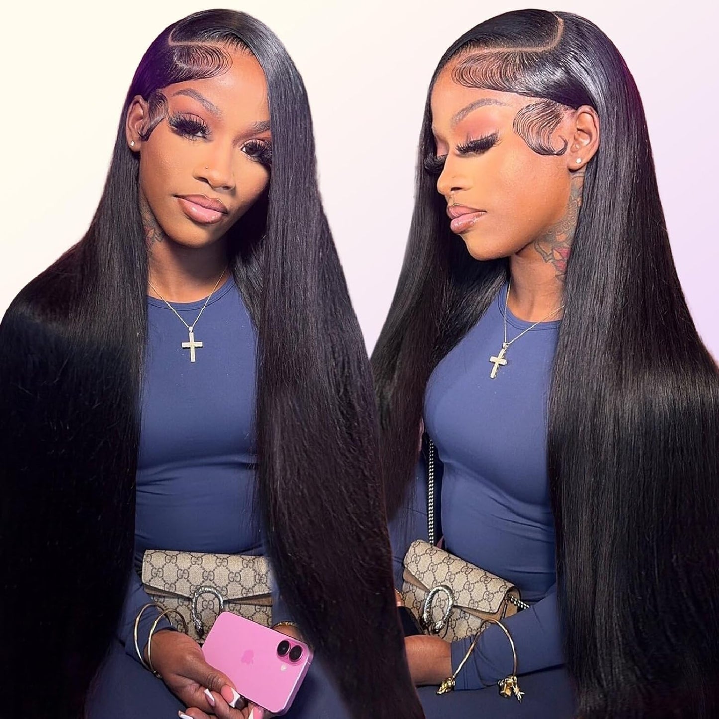 250 Density HD Lace Front Wigs Human Hair for Black Women