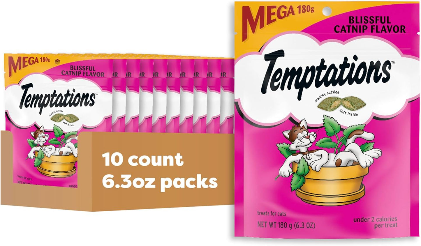 Temptations Classic Crunchy and Soft Cat Treats with Catnip