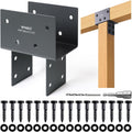 4x4 Post Cap Tie Bracket (Actual 3.5in x 3.5in) - Heavy Duty Stainless
