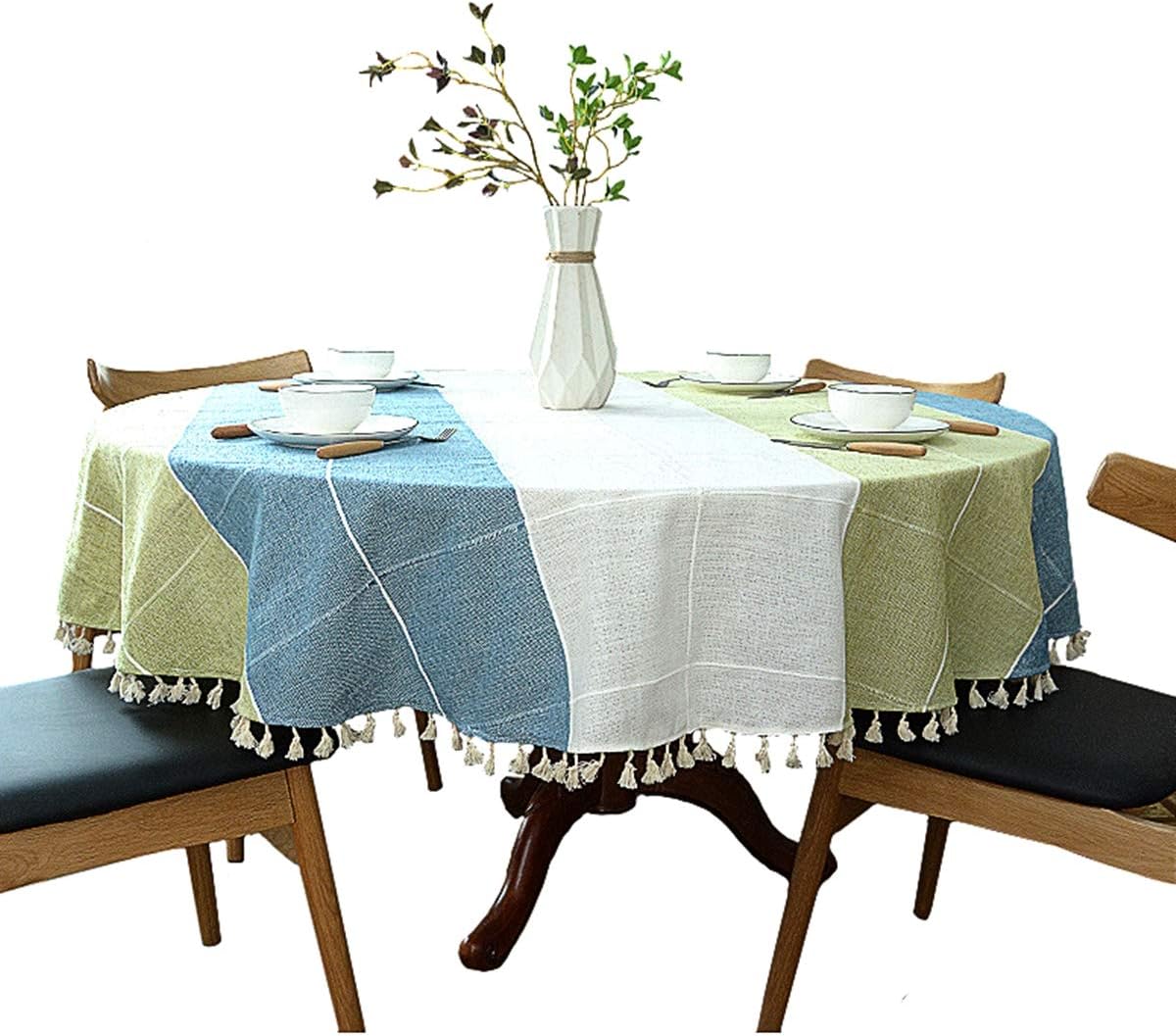 Dimatic Heavy Weight Cotton Linen Tablecloth for Elegant Dining