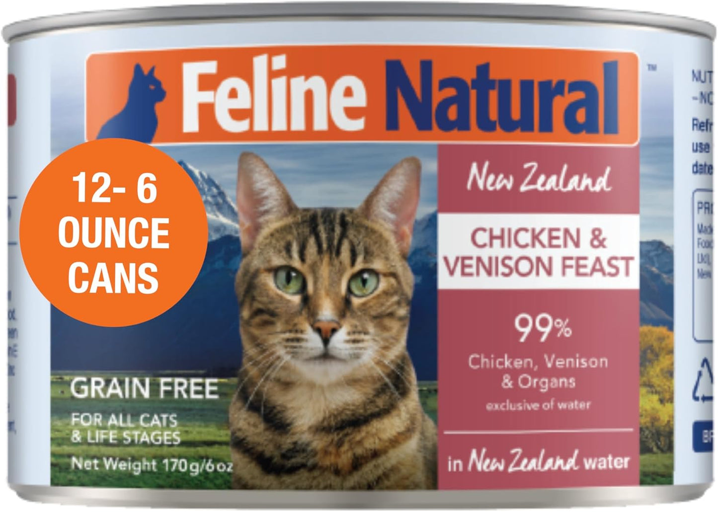 Feline Natural Canned Catfood High-Meat Grain Free Chicken Feast