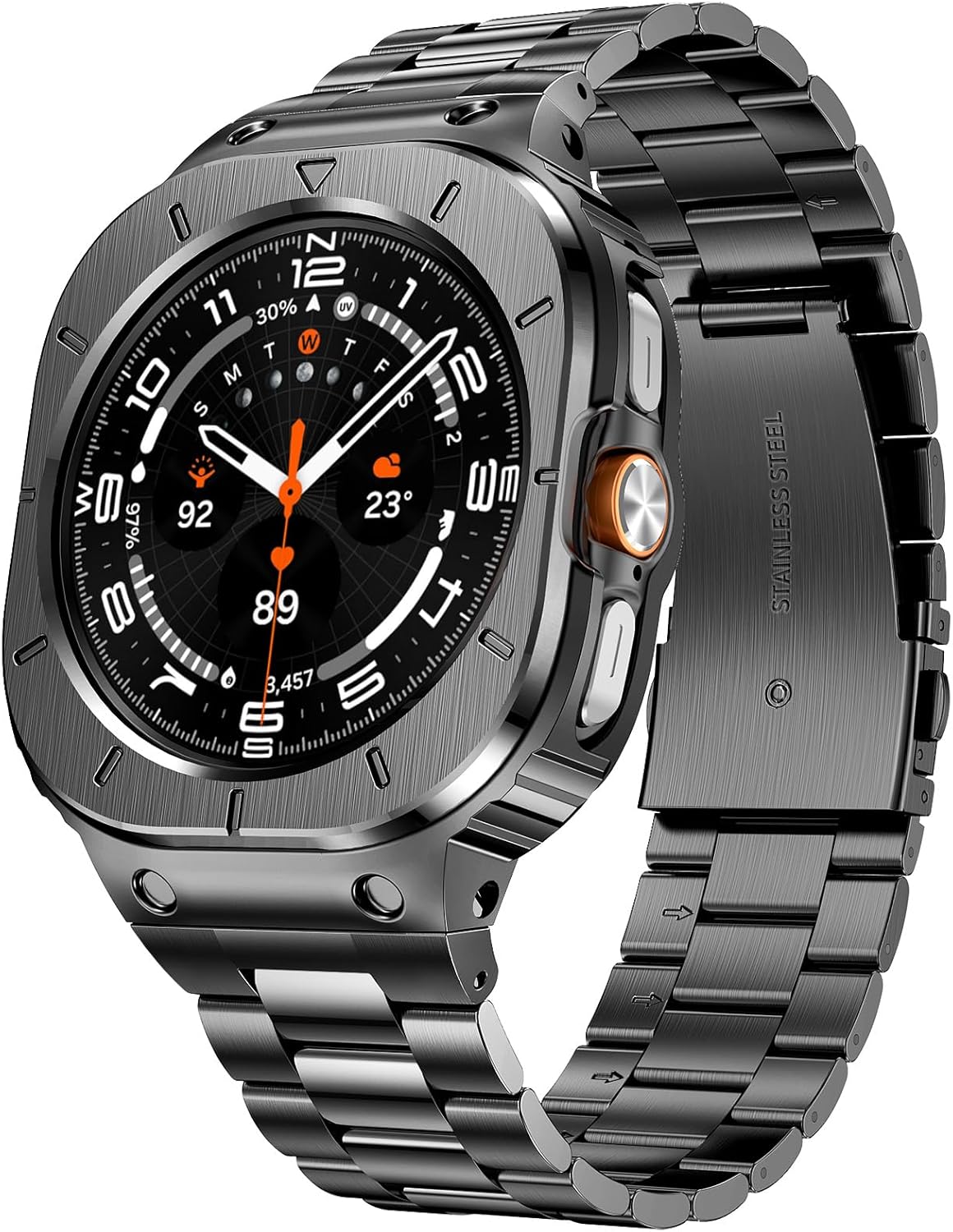 SUPLINK Stainless Steel Case and Bands for Galaxy Watch Ultra