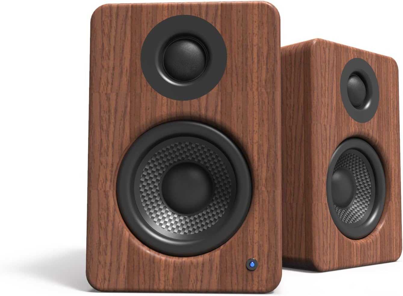 Kanto YU2 Powered Desktop Speakers | Rich Sound 50W RMS | USB DAC & AUX | Walnut