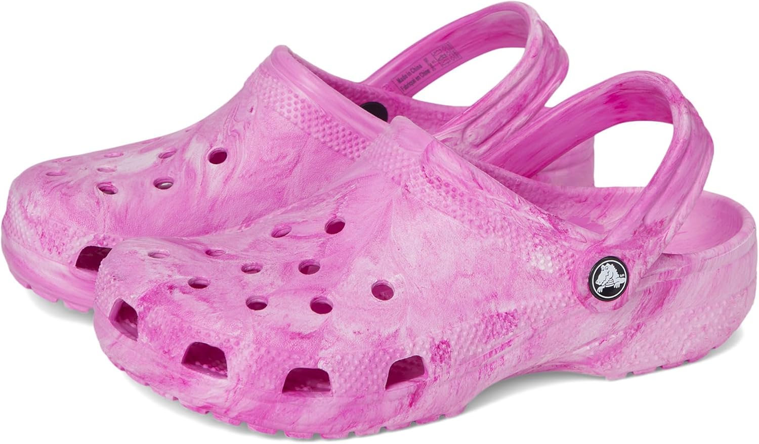 Crocs Kids' Classic Marbled Tie-Dye Clog for Comfort and Style