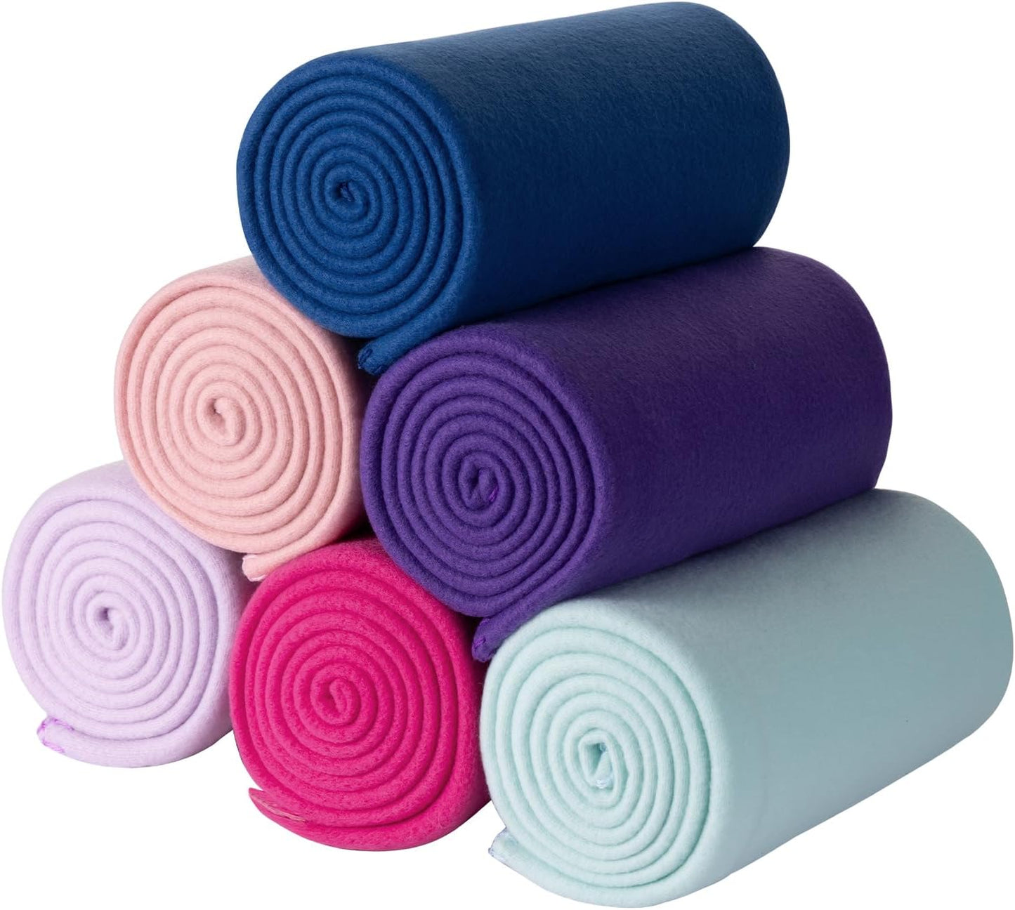 CAI TENG Fleece Throw Blanket 6 Pack Soft Lightweight Cozy