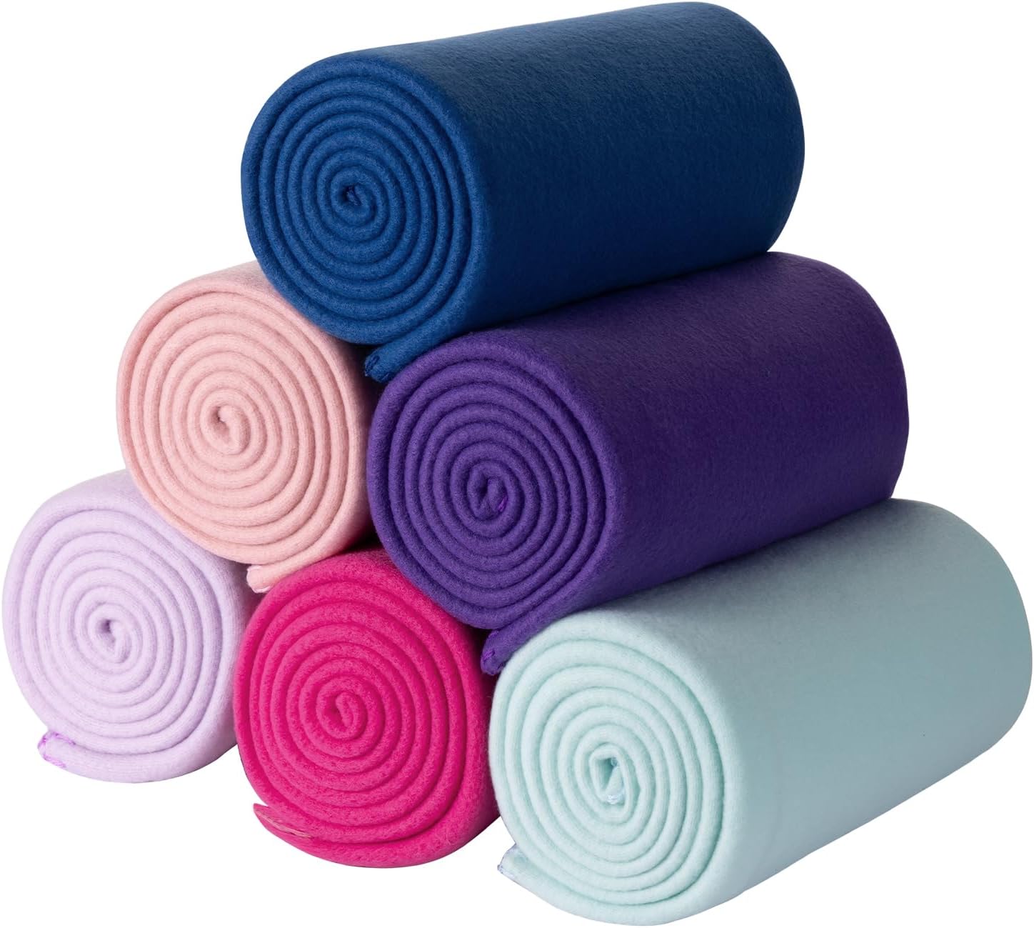 CAI TENG Fleece Throw Blanket 6 Pack Soft Lightweight Cozy