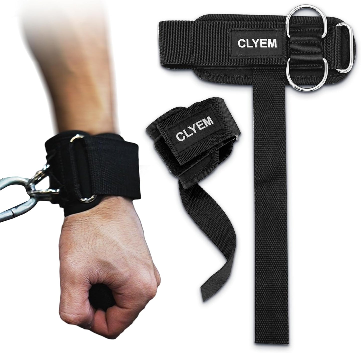 Durable D Ring Weightlifting Straps by Clyem