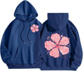 Pink Palm Puff Hoodie Sweatshirt for Women - Cute Casual Pullover