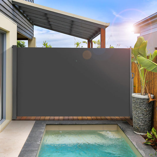 Retractable Side Awning for Privacy and Sun Protection