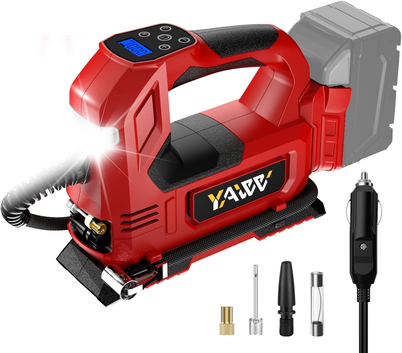 Cordless Tire Inflator Air Compressor for Milwaukee M18 Battery