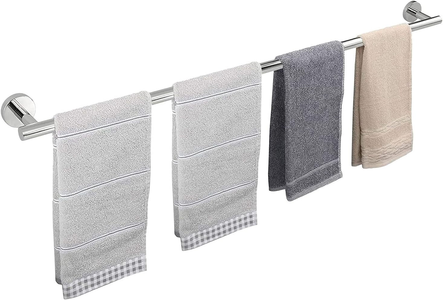 TocTen Bath Towel Bar - Heavy Duty 33IN Stainless Steel Rack
