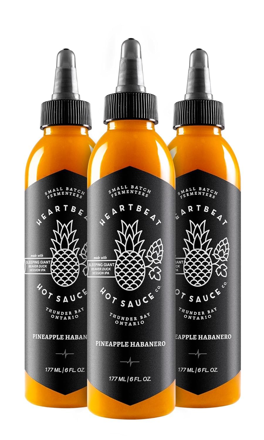 Pineapple Habanero Hot Sauce - Sweet Heat in a 3 Pack
