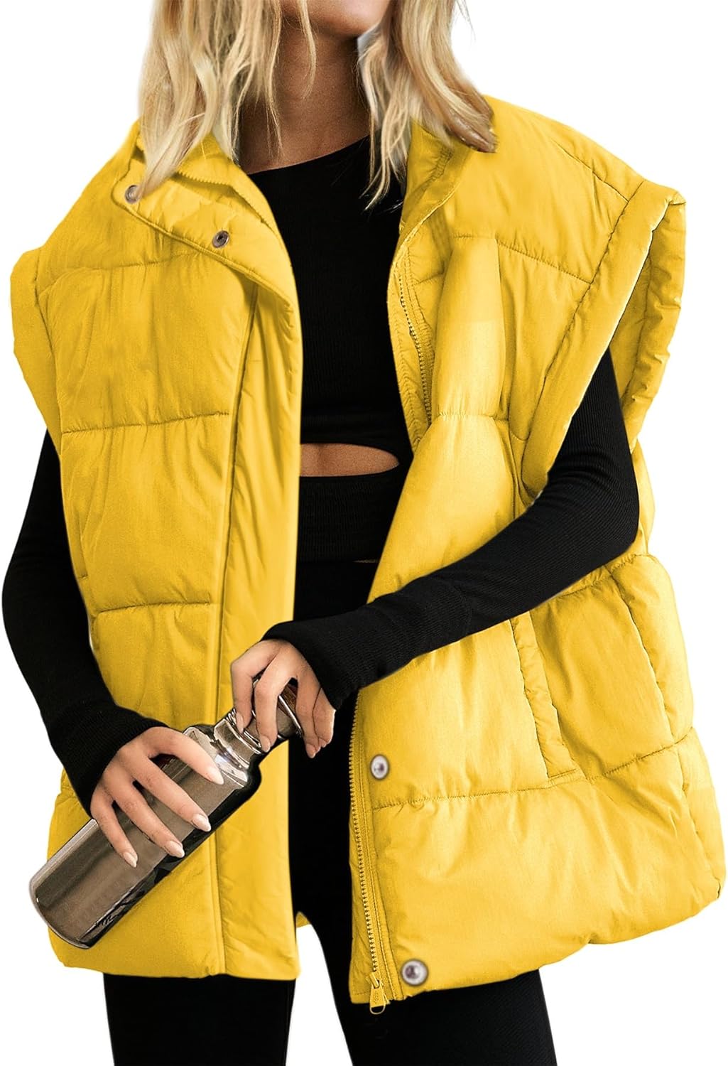 Ainangua Women's Puffer Vest for Stylish Winter Warmth