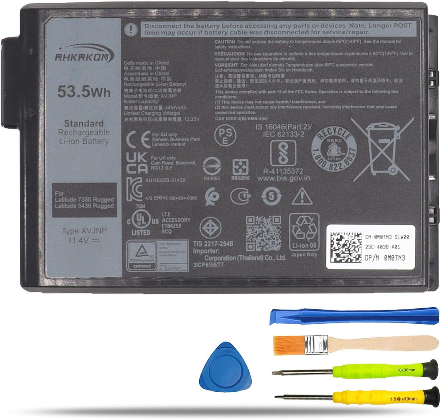 XVJNP Laptop Battery Replacement for Dell Latitude 5430 7330