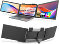 Dual Laptop Screen Extender 14in 1080P IPS Triple Monitor - Portable