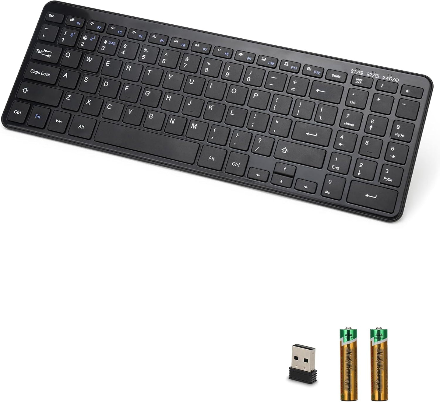 Multi-Device Wireless Keyboard - Connect Anywhere!