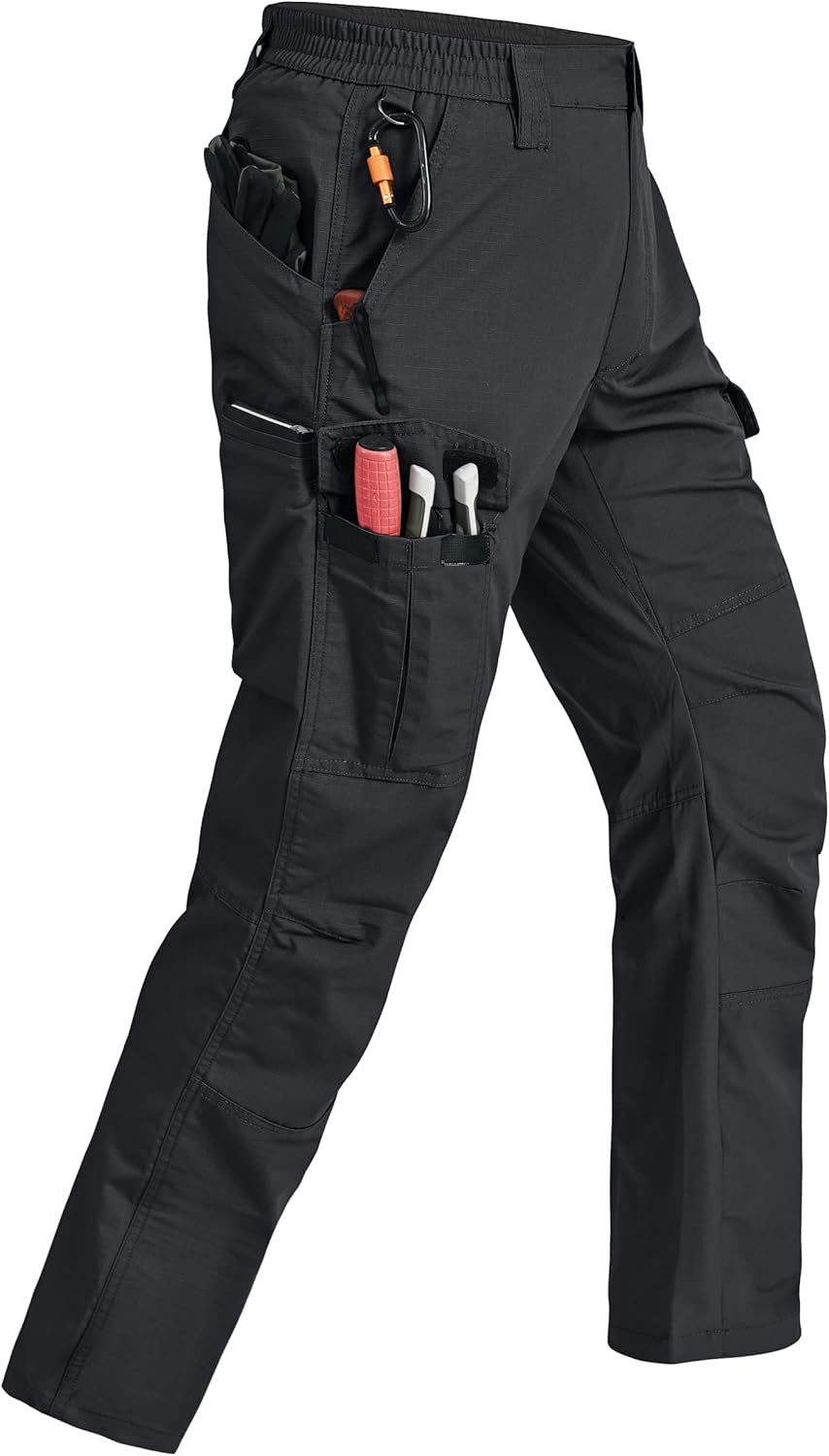 Mens Cargo Pants Ripstop Water Resistant Tactical Hiking Pants