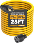 Generator Transfer Switch Adapter Cord L5-30P to L14-30R - 25ft