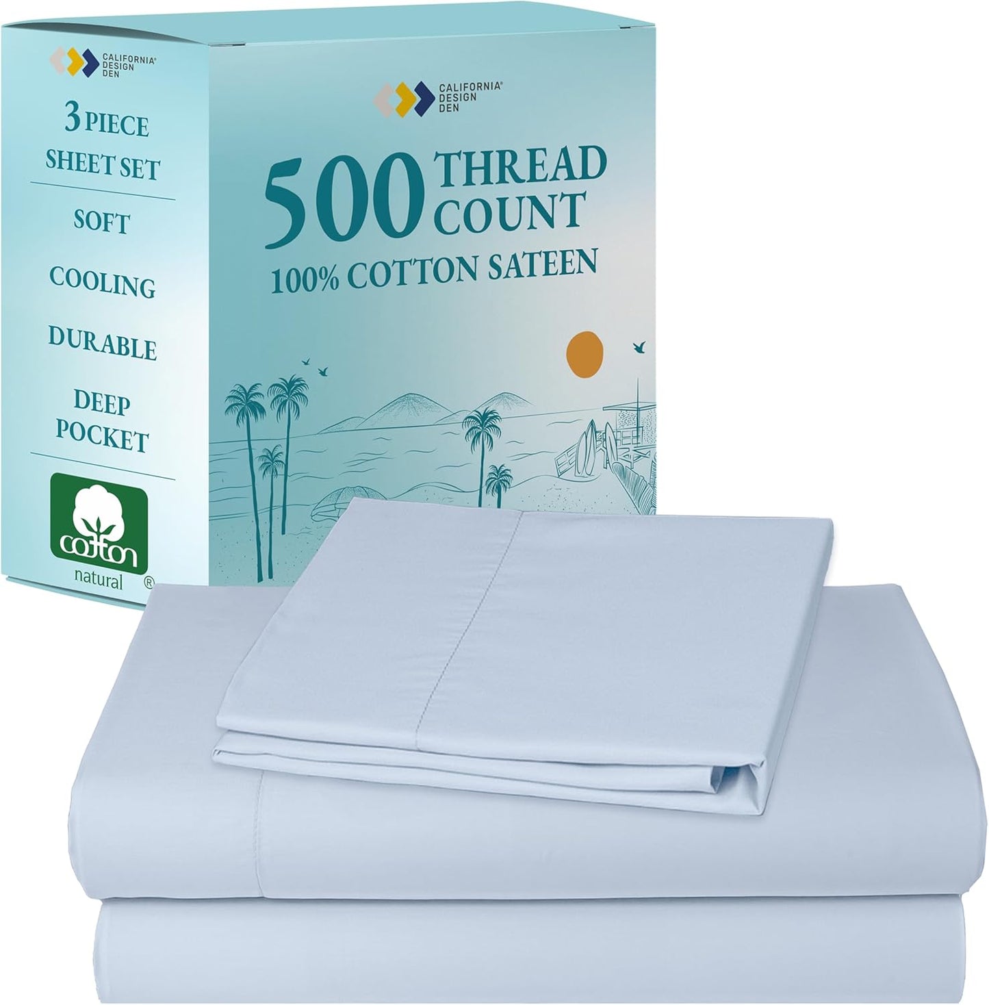 California Design Den Twin Sheets Set for Comfortable Sleep