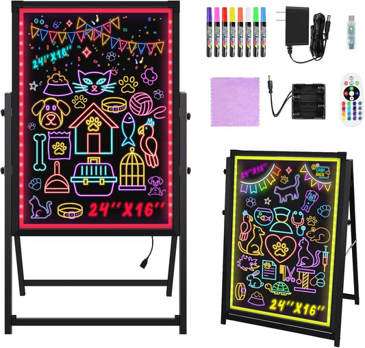 Hosim Standing A-Frame LED Message Writing Board for Promotions