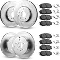 Front and Rear Brake Kit Compatible with 2010-2017 Chevrolet Equinox