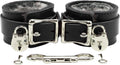 Amelia Wrist and Ankle Cuffs in Genuine Leather with Fur Lining