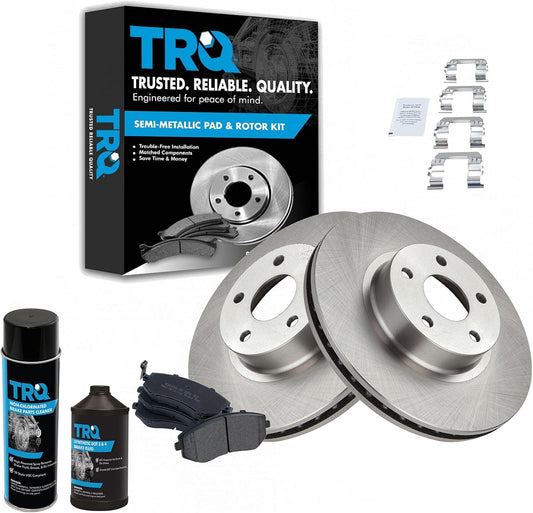 TRQ Front Brake Pad & Rotor Kit for 2005-2010 Subaru Models