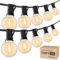 RTTY Outdoor String Lights 120ft G40 Globe Lights - Warm, Connectable