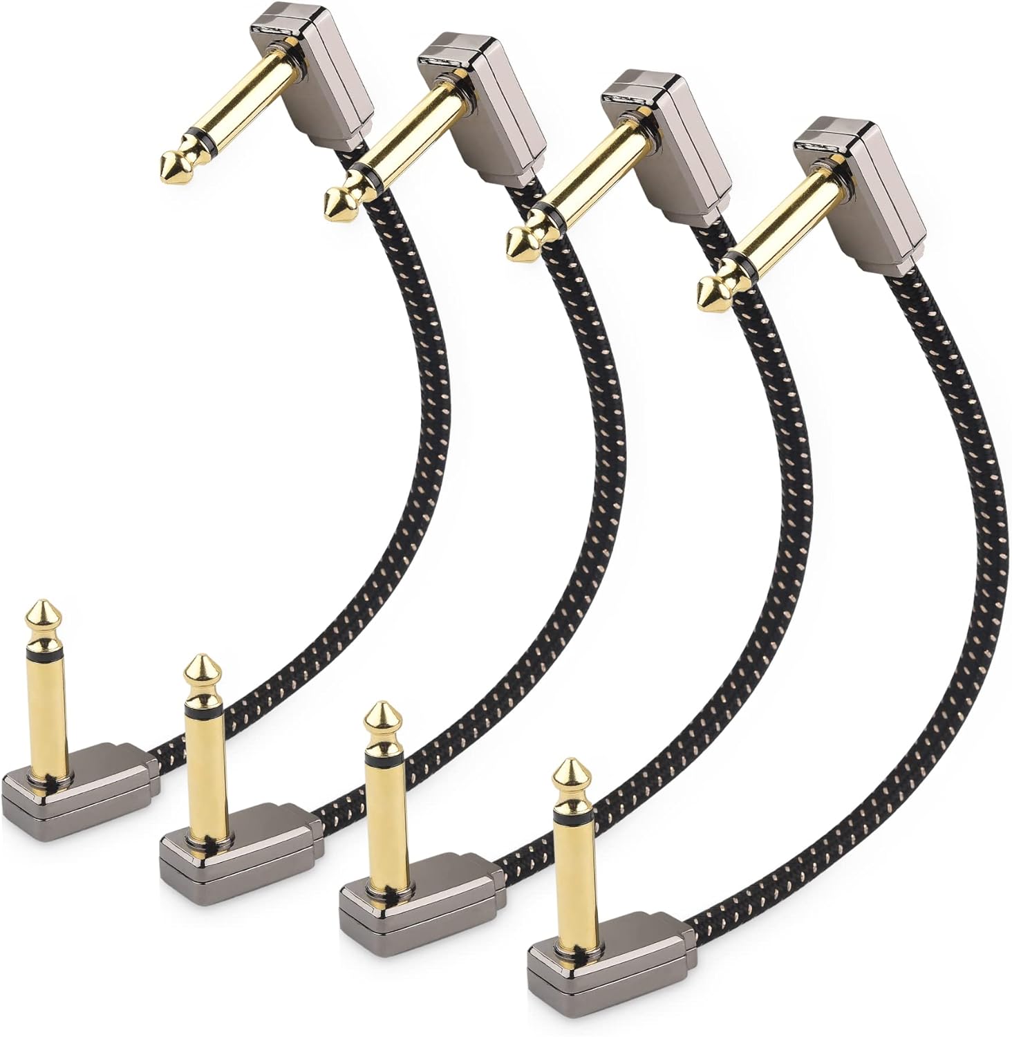 Premium Braided Guitar Patch Cables - Superior Performance!