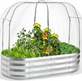 Raised Garden Bed with Greenhouse Frame and 3 Covers - Year-Round Grow