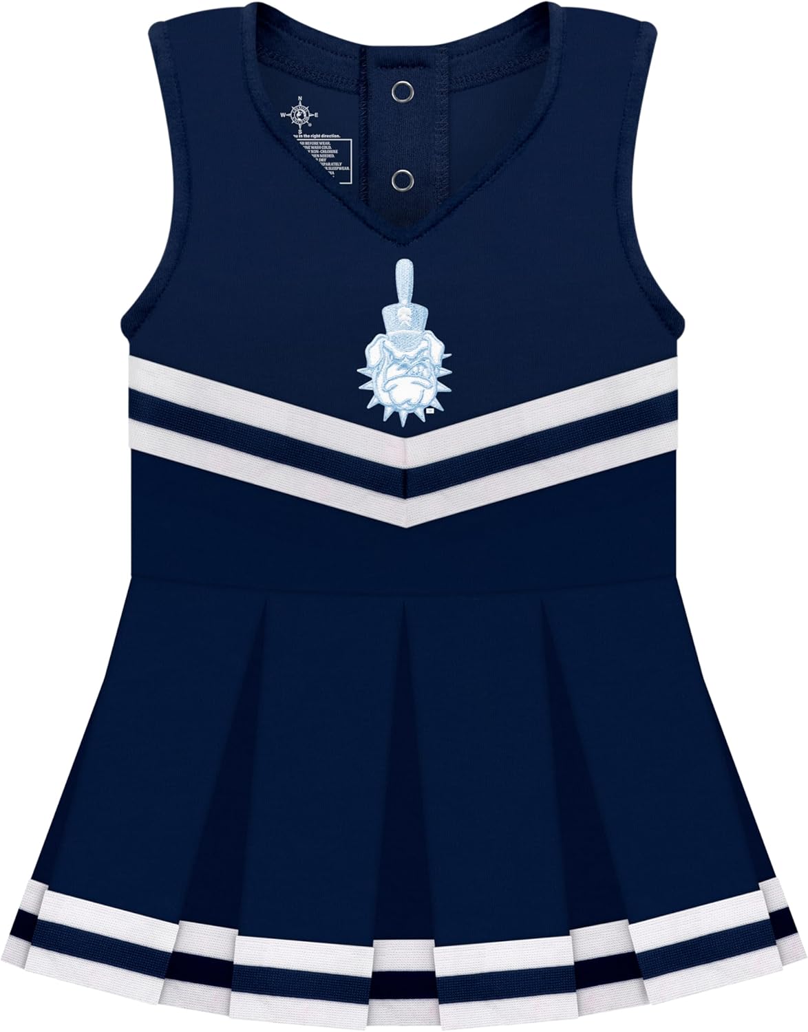 College Baby NCAA Cheerleader Bodysuit Dress for Baby Girls
