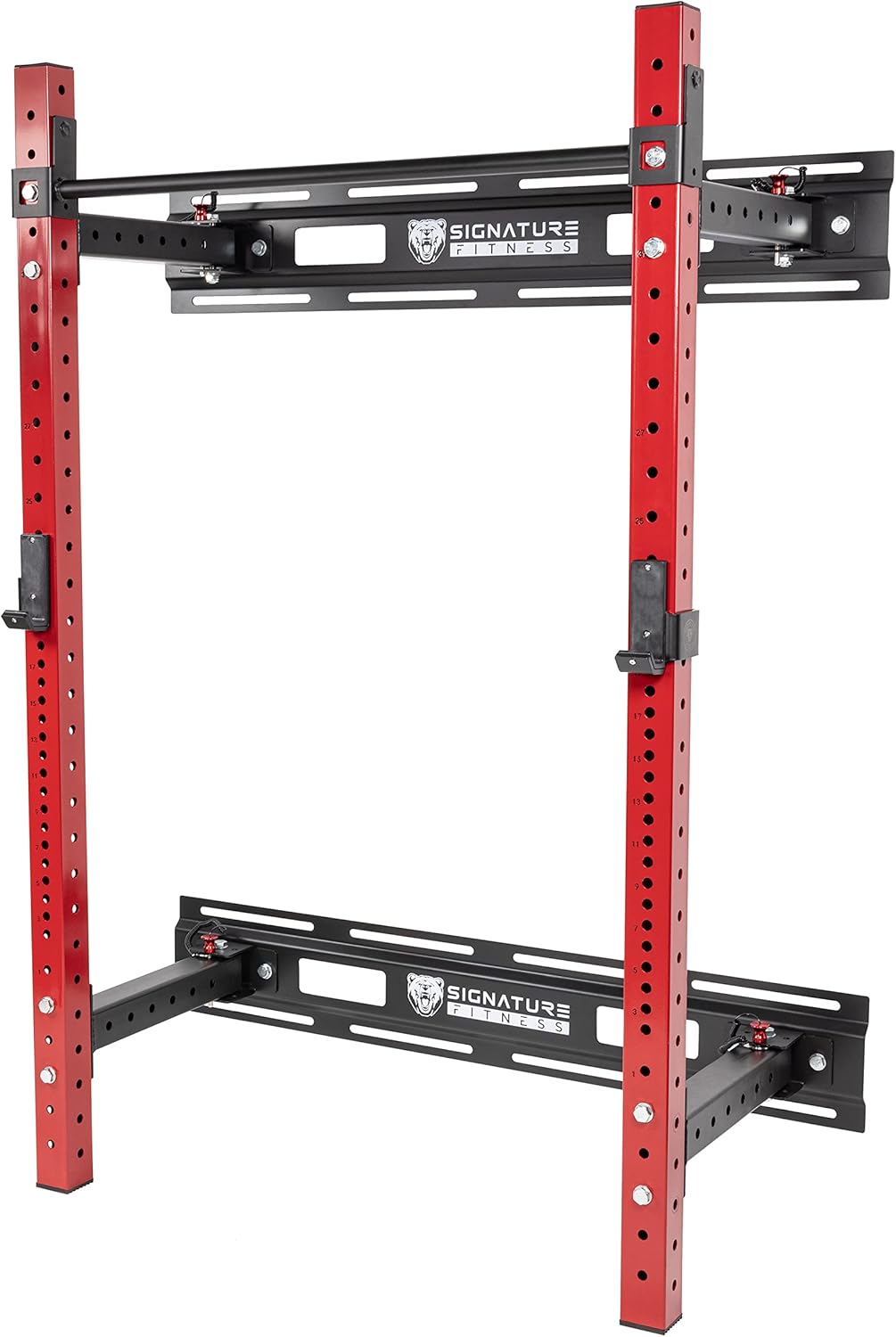 Space-Saving Fold-in Power Cage with Pull Up Bar - Fitvids