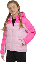 Girls' Heavyweight Faux Fur Hooded Insulated Down Jacket - Cozy