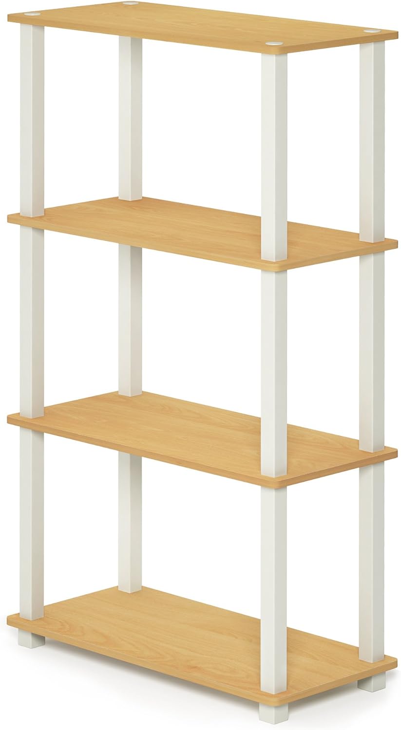 Furinno Turn-N-Tube 4-Tier Multipurpose Shelf Display Rack