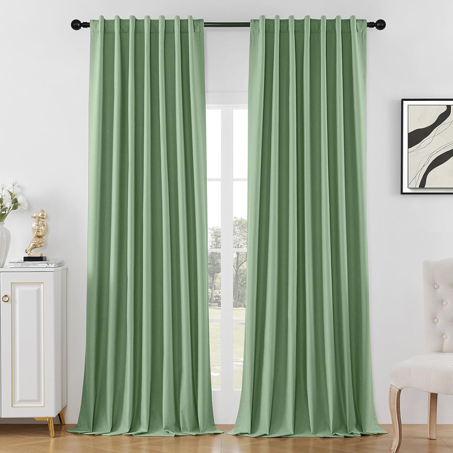 Joydeco Blackout Curtains 108 Inches Long for Stylish Homes